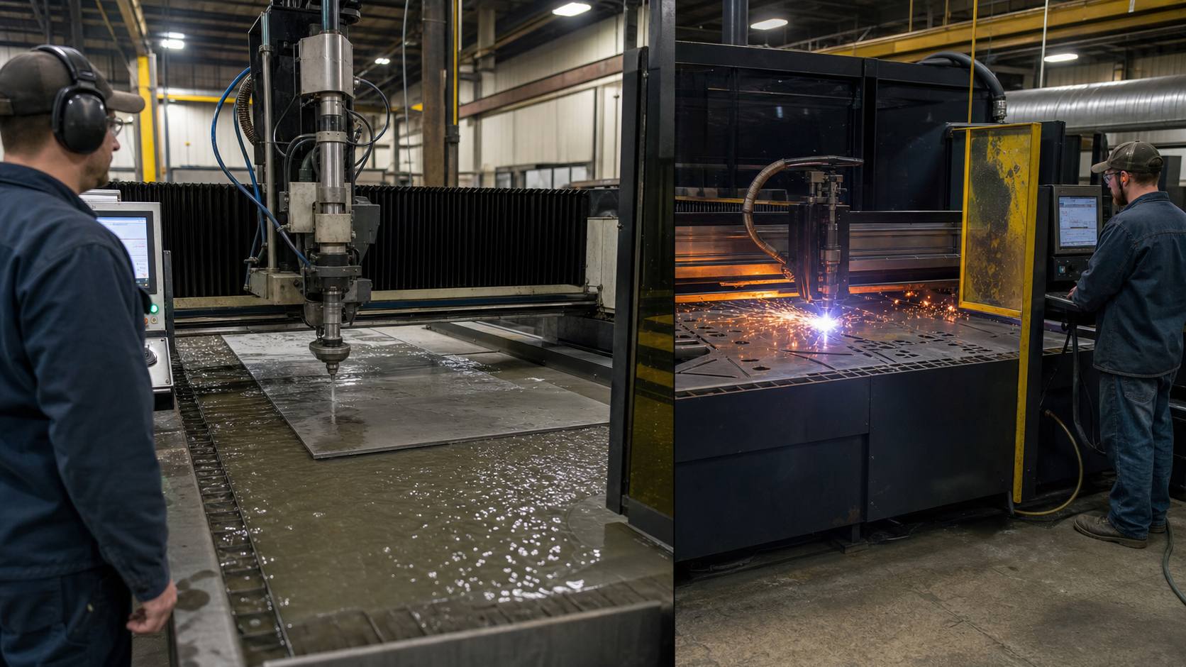 waterjet cutting vs plasma cutting comparison